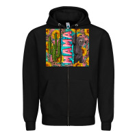 Black western mama with baby bear Zipper Hoodie - Artiststas