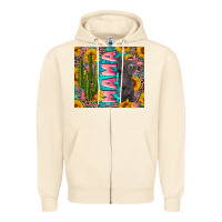 Sandshell western mama with baby bear Zipper Hoodie - Artiststas