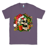 Lavender christmas skull and gift Classic Tee - AdoDesignShop