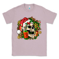 Lilac christmas skull and gift Classic Tee - AdoDesignShop