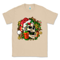Mushroom christmas skull and gift Classic Tee - AdoDesignShop