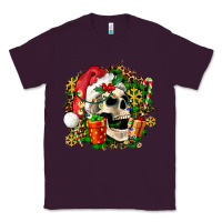 Plum christmas skull and gift Classic Tee - AdoDesignShop