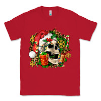Red christmas skull and gift Classic Tee - AdoDesignShop