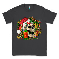 Smoke christmas skull and gift Classic Tee - AdoDesignShop