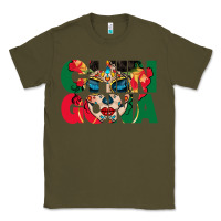Army Green chingona sugar skull Classic Tee - BundleAndBundleShop