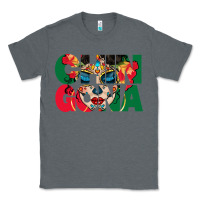 Charcoal Heather chingona sugar skull Classic Tee - BundleAndBundleShop
