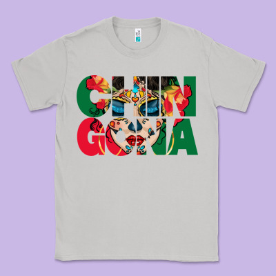 Chingona Sugar Skull Classic Tee Designed By Bundleandbundleshop