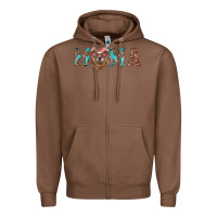 Chestnut mama with bear Zipper Hoodie - Artiststas