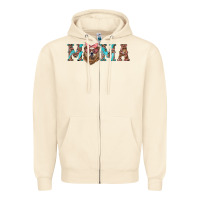 Sandshell mama with bear Zipper Hoodie - Artiststas