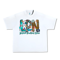 White lpn Urban Heavy Tee - CowhideDigitalArt