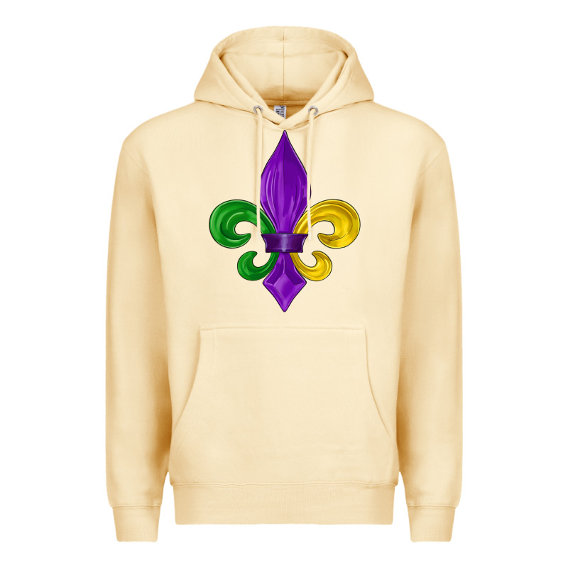 Mardi Gras Fleur De Lis Premium Hoodie by LillyAllenDesigns | Teevron