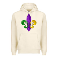 Tofu mardi gras fleur de lis Premium Hoodie - LillyAllenDesigns