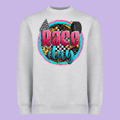 Race Day Heavyweight Sweatshirt Designed By Zillion Design Studio