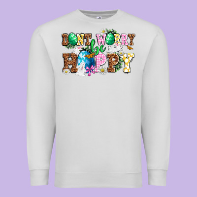 Don't Worry Be Hoppy Premium Sweatshirt Designed By Nancycooperartshop