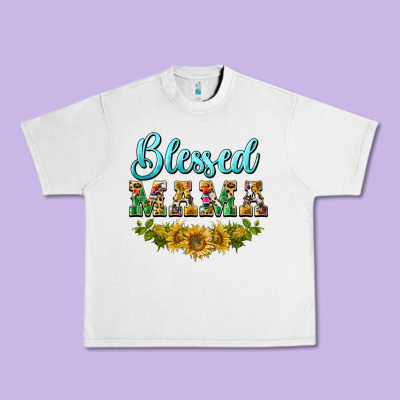 Blessed Mama Urban Heavy Tee Designed By Barkaloodesign