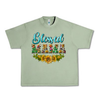 Oil Green blessed mama Urban Heavy Tee - BarkalooDesign