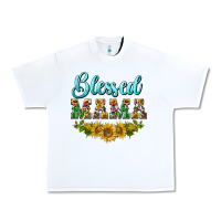 White blessed mama Urban Heavy Tee - BarkalooDesign