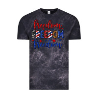Cloud Black Freedom freedom freedom Vintage Tee - Neo Western