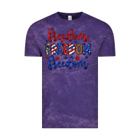 Cloud Purple Freedom freedom freedom Vintage Tee - Neo Western