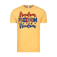 Vintage Mustard Freedom freedom freedom Vintage Tee - Neo Western