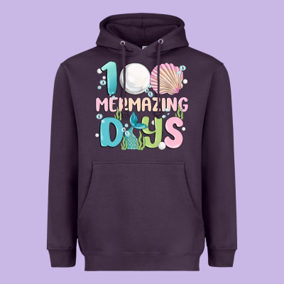 100 Mermazing Days Heavyweight Hoodie Designed By Maliassmallbusiness