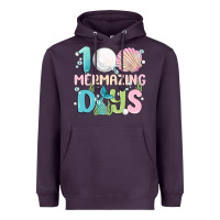 Plum 100 mermazing days Heavyweight Hoodie - MaliasSmallBusiness