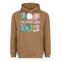 Toasted Coconut 100 mermazing days Heavyweight Hoodie - MaliasSmallBusiness