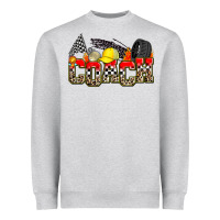 Heather Grey race coach Heavyweight Sweatshirt - Zillion Design Studio