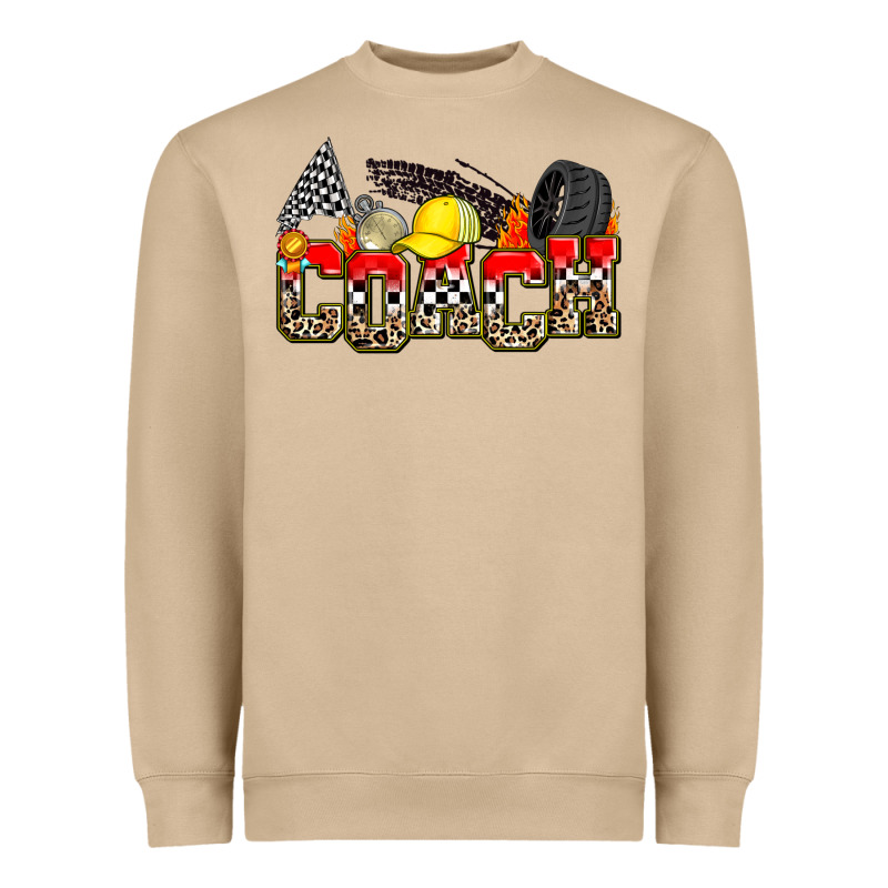Race Coach Heavyweight Sweatshirt by Zillion Design Studio | Teevron