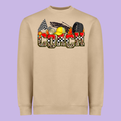 Race Coach Heavyweight Sweatshirt Designed By Zillion Design Studio