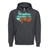 Smoke wood leather patch Zipper Hoodie - AdoDesignShop