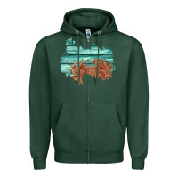Sports Green wood leather patch Zipper Hoodie - AdoDesignShop