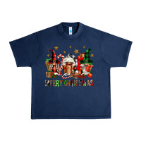 Navy merry christmas buffalo gnomies Urban Heavy Tee - FaDigitalArtStudio