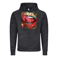 Vintage Arctic strawberry lips with leopard Vintage Hoodie - texasbilliewilder