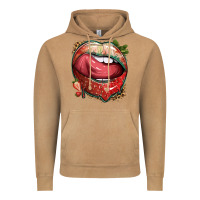 Vintage Camel strawberry lips with leopard Vintage Hoodie - texasbilliewilder