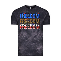 Cloud Black Freedom freedom freedom Vintage Tee - Neo Western