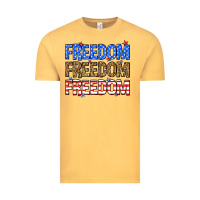 Vintage Mustard Freedom freedom freedom Vintage Tee - Neo Western