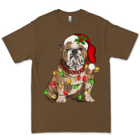 Cacao Christmas english bulldog Premium Tee - BarkalooDesign