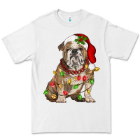 White Christmas english bulldog Premium Tee - BarkalooDesign
