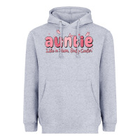 Heather Grey auntie like a mom only cooler Heavyweight Hoodie - MaliasSmallBusiness