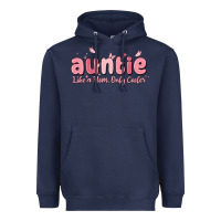 Navy auntie like a mom only cooler Heavyweight Hoodie - MaliasSmallBusiness