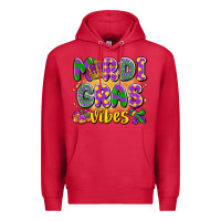 Cardinal mardi gras vibes Premium Hoodie - LillyAllenDesigns