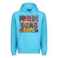 Ocean Blue mardi gras vibes Premium Hoodie - LillyAllenDesigns