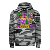 Slate Camo mardi gras vibes Premium Hoodie - LillyAllenDesigns
