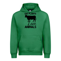 Emerald Eat Plants Love Animals Urban Hoodie - Bettercallsaul