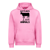 Fuchsia Pink Eat Plants Love Animals Urban Hoodie - Bettercallsaul