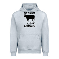 Heather Grey Eat Plants Love Animals Urban Hoodie - Bettercallsaul