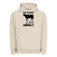 Pigment French Oak Eat Plants Love Animals Urban Hoodie - Bettercallsaul