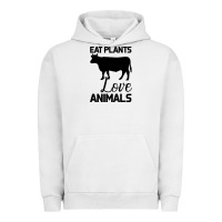 Pigment Lunar Rock Eat Plants Love Animals Urban Hoodie - Bettercallsaul