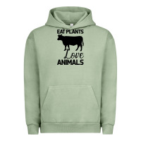 Pigment Oil Green Eat Plants Love Animals Urban Hoodie - Bettercallsaul